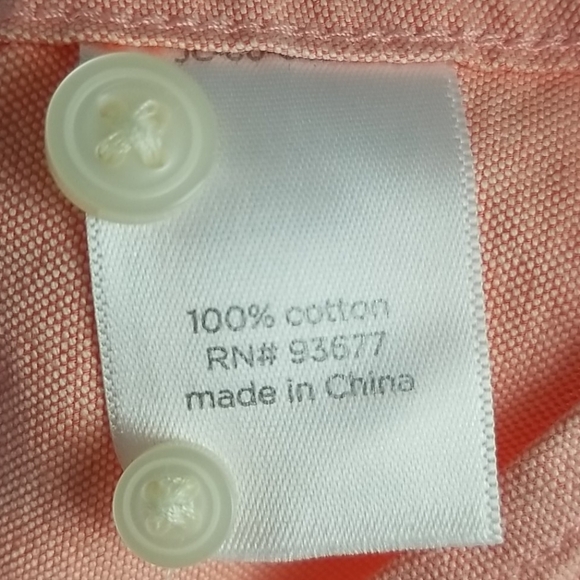 Coral Button Down Dress Shirt flip cuffs - Picture 7 of 8